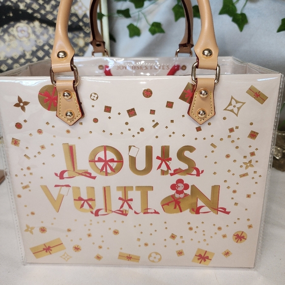 Authentic Louis Vuitton Retail Shopping Bag in A PVC Tote - Picture 5 of 9